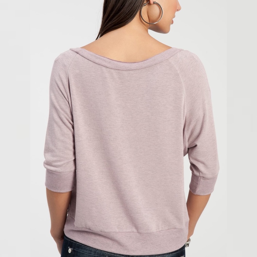 GUESS Rhinestone Logo Crop Sweatshirt - Picture 10 of 12